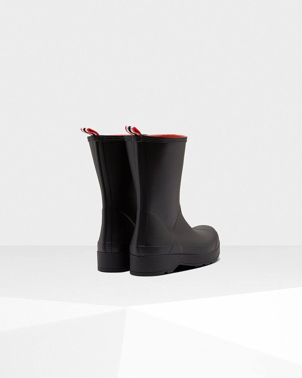 Hunter Muške Play Čizme Crne Original Insulated Mid-Height Rain Hrvatska 2765-FBXSN